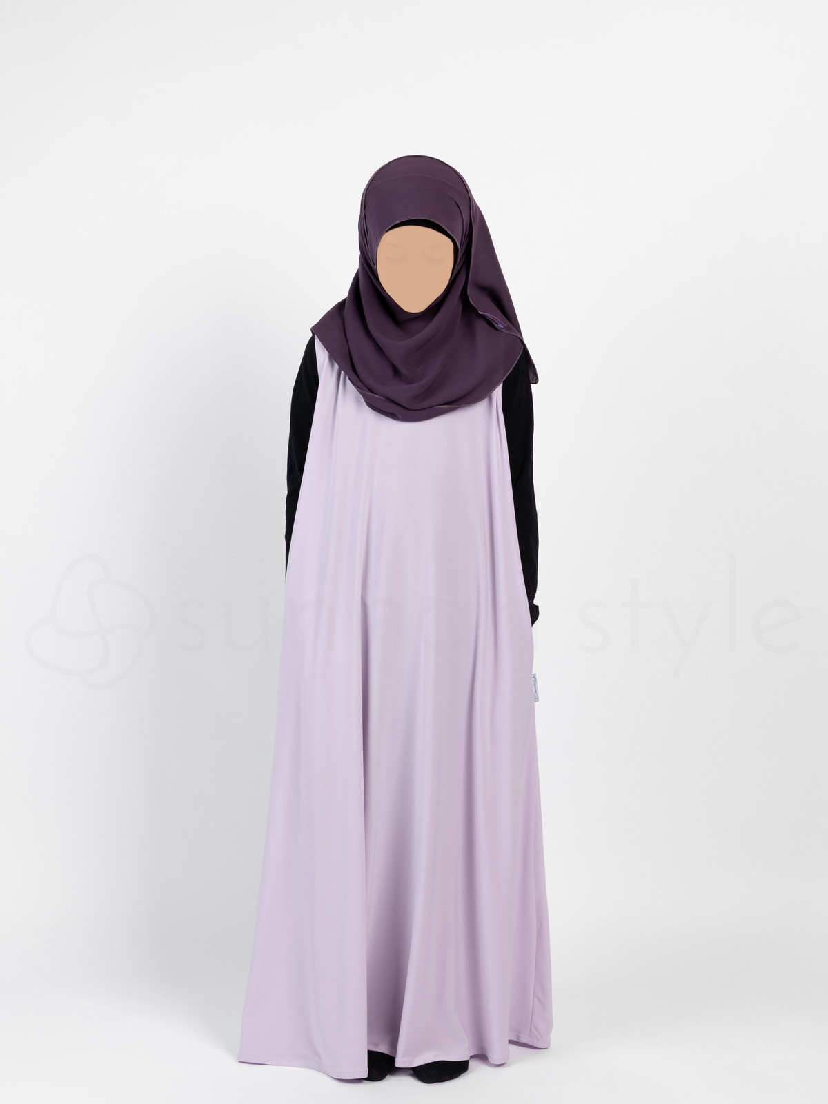 Sunnah Style - Girls Sleeveless Jersey Abaya (Lavender)