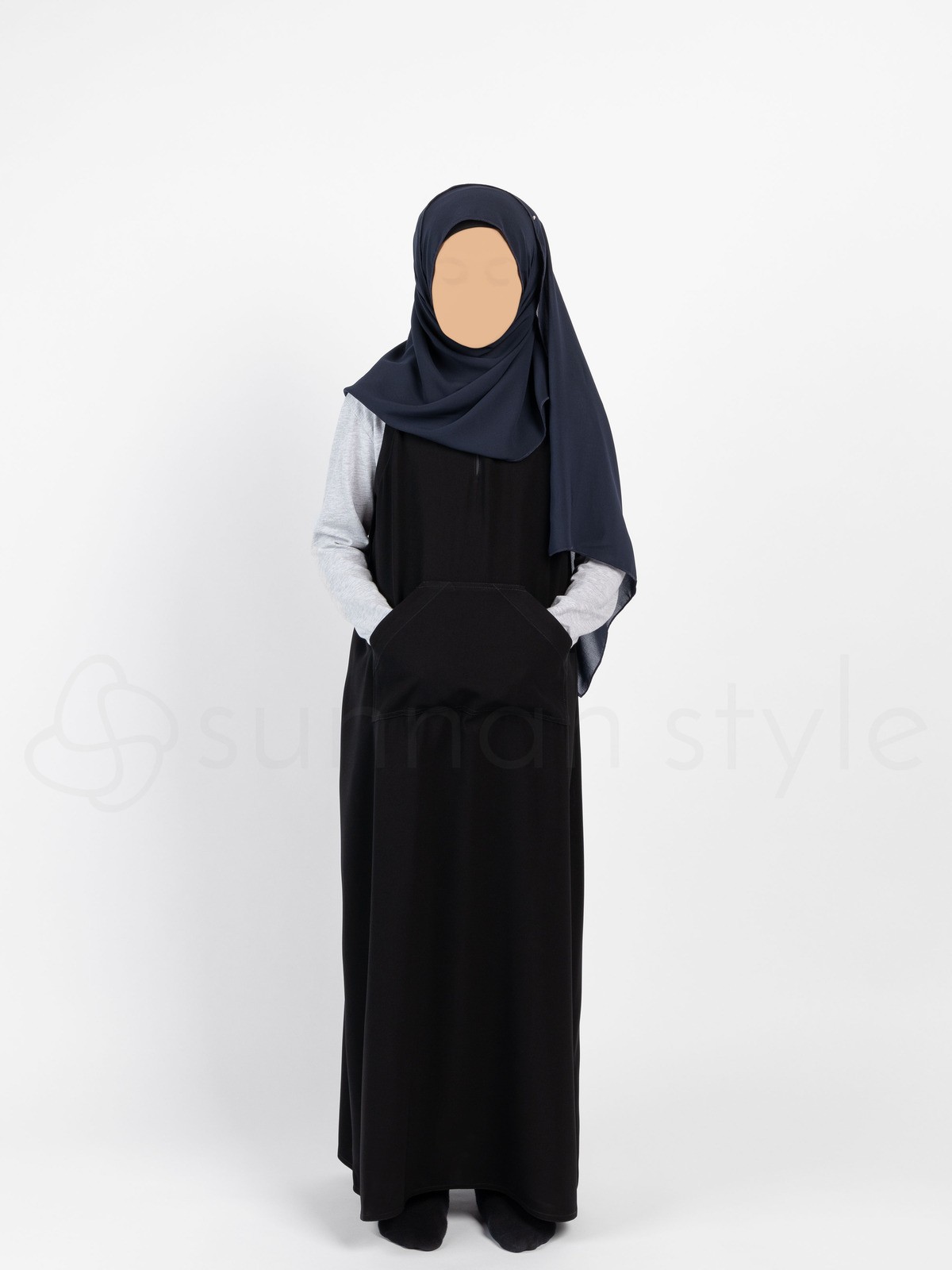 Sunnah Style - Girls Essentials Sleeveless Abaya (Black)