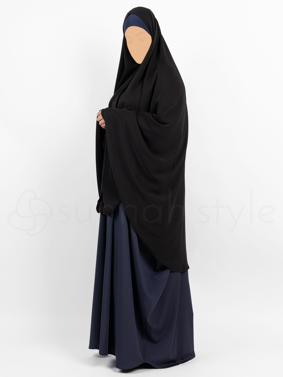 Sunnah Style - Essentials Khimar - Knee Length (Black)