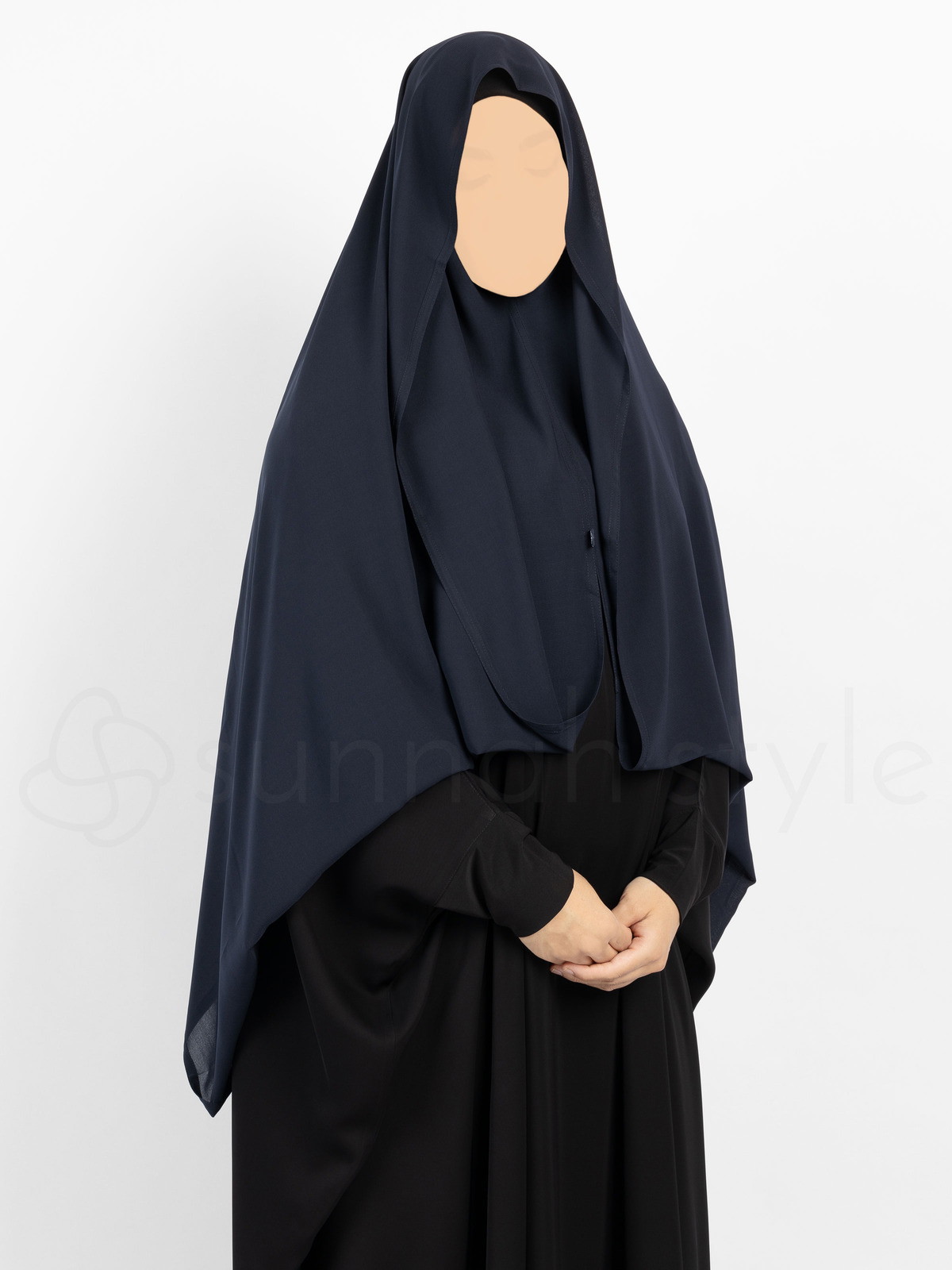 Sunnah Style - Butterfly Hijab (Navy Blue)