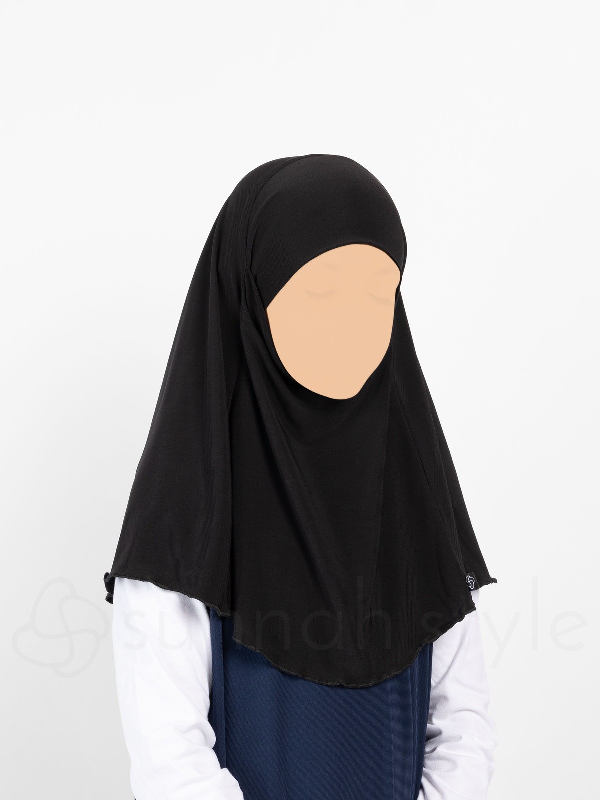 Sunnah Style - Girls Jersey Khimar (Black)