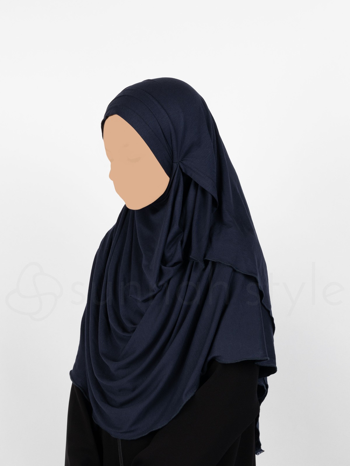 Sunnah Style - Girls Truss Hijab (Navy Blue)
