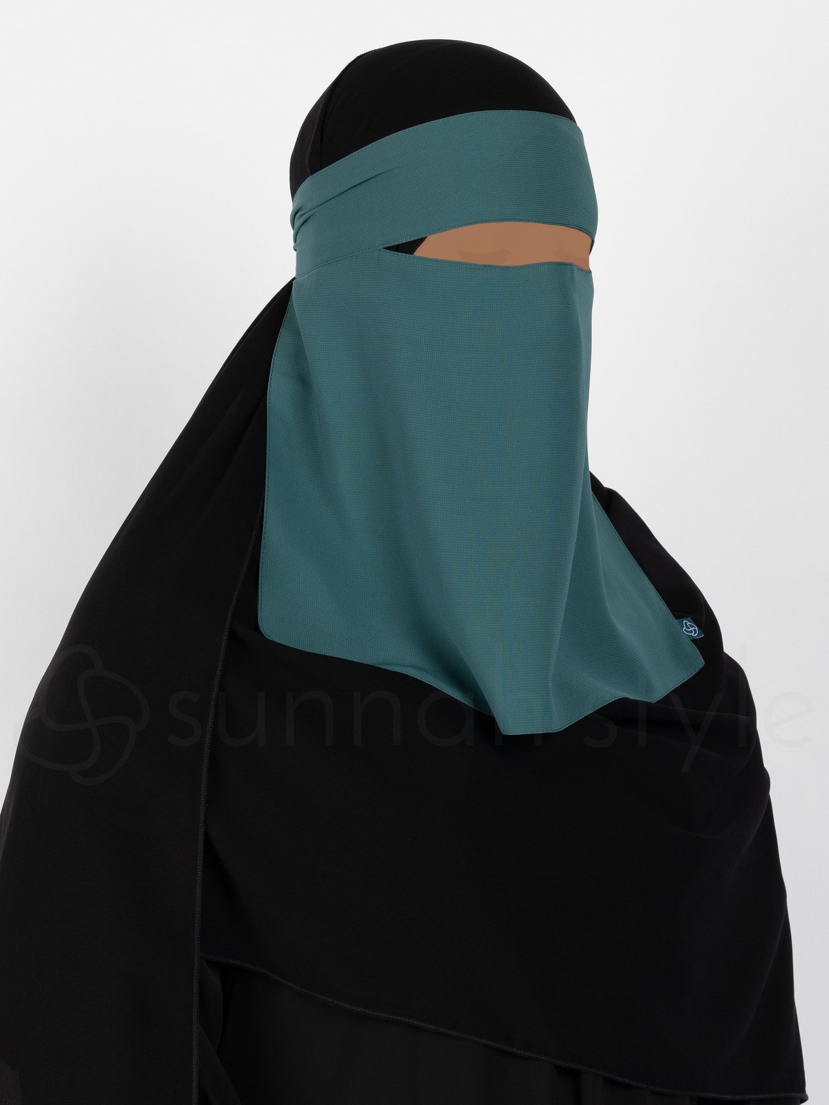 Sunnah Style - Short One Layer Niqab (Teal)
