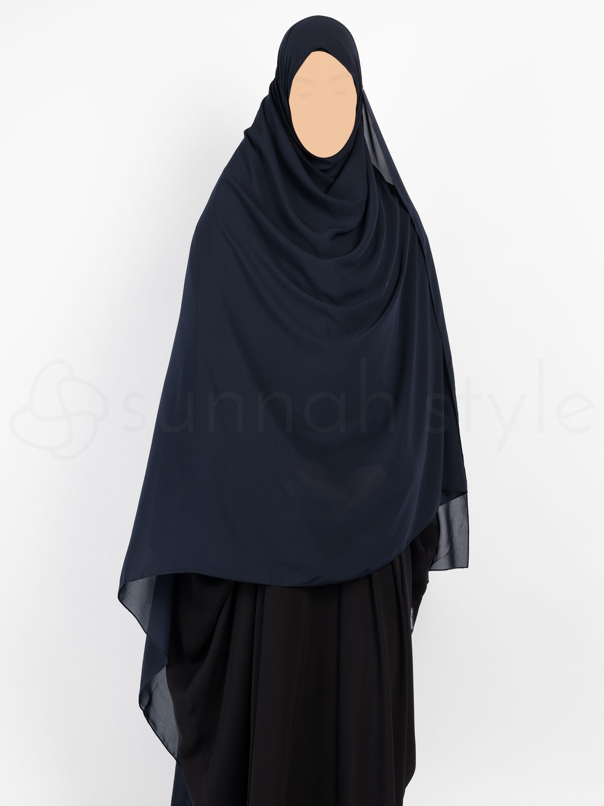 Sunnah Style - Essentials Shayla (Premium Chiffon) - XXL (Navy Blue)