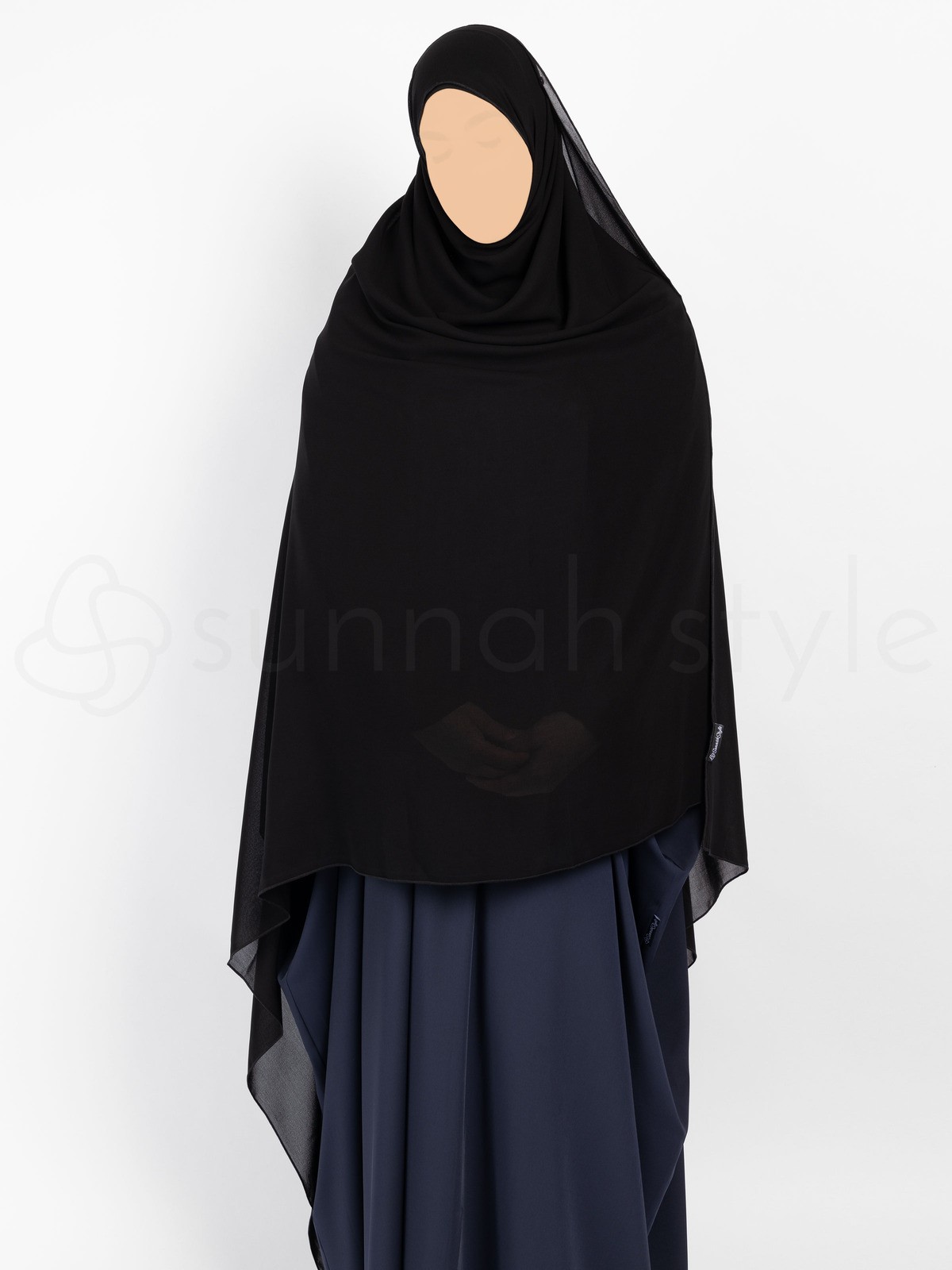 Sunnah Style - Essentials Shayla (Premium Chiffon) - XXL (Black)