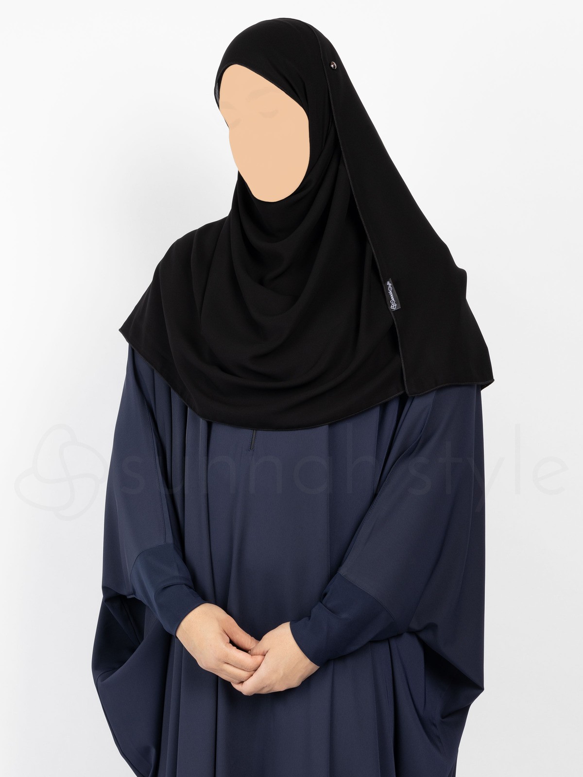 Sunnah Style - Essentials Shayla (Premium Chiffon) - Standard (Black)