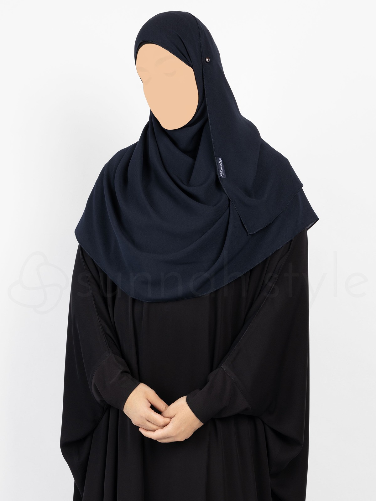 Sunnah Style - Essentials Shayla (Premium Chiffon) - Standard (Navy Blue)