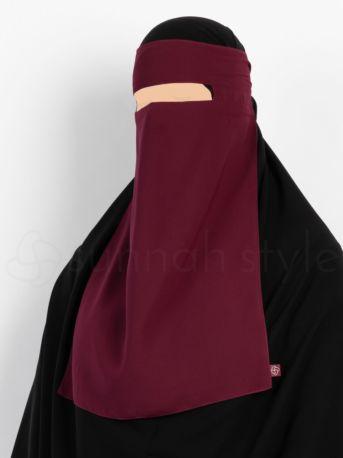 Sunnah Style - No-Pinch One Layer Niqab (Burgundy)