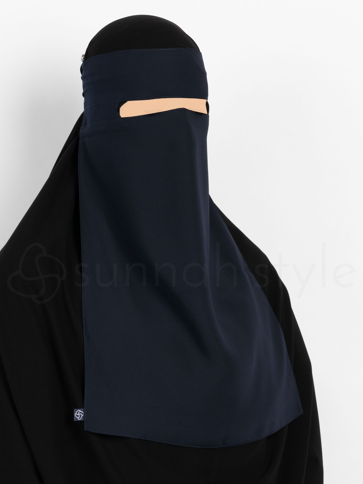 Sunnah Style - No-Pinch One Layer Niqab (Navy Blue)