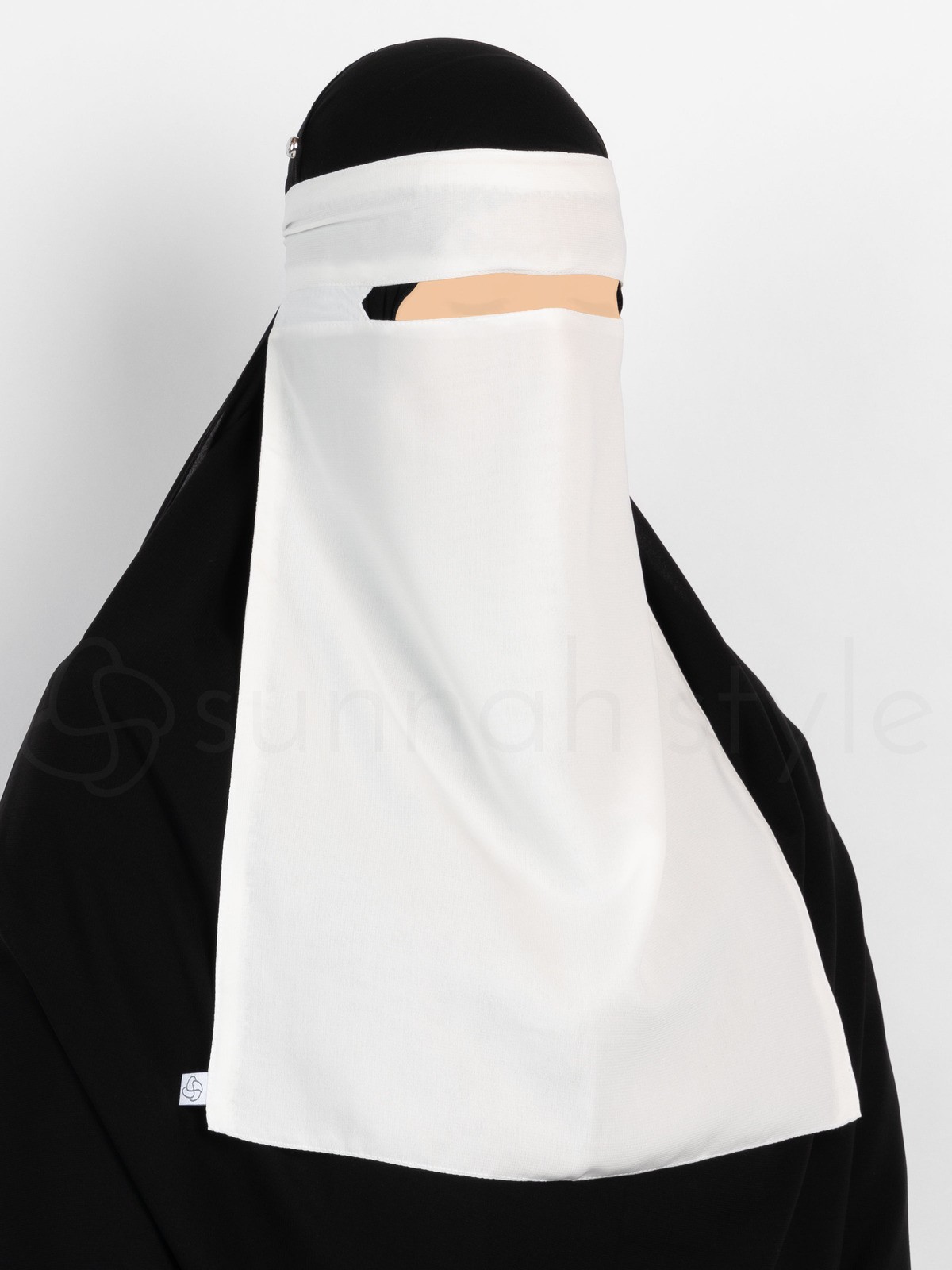 Sunnah Style - No-Pinch One Layer Niqab (White)