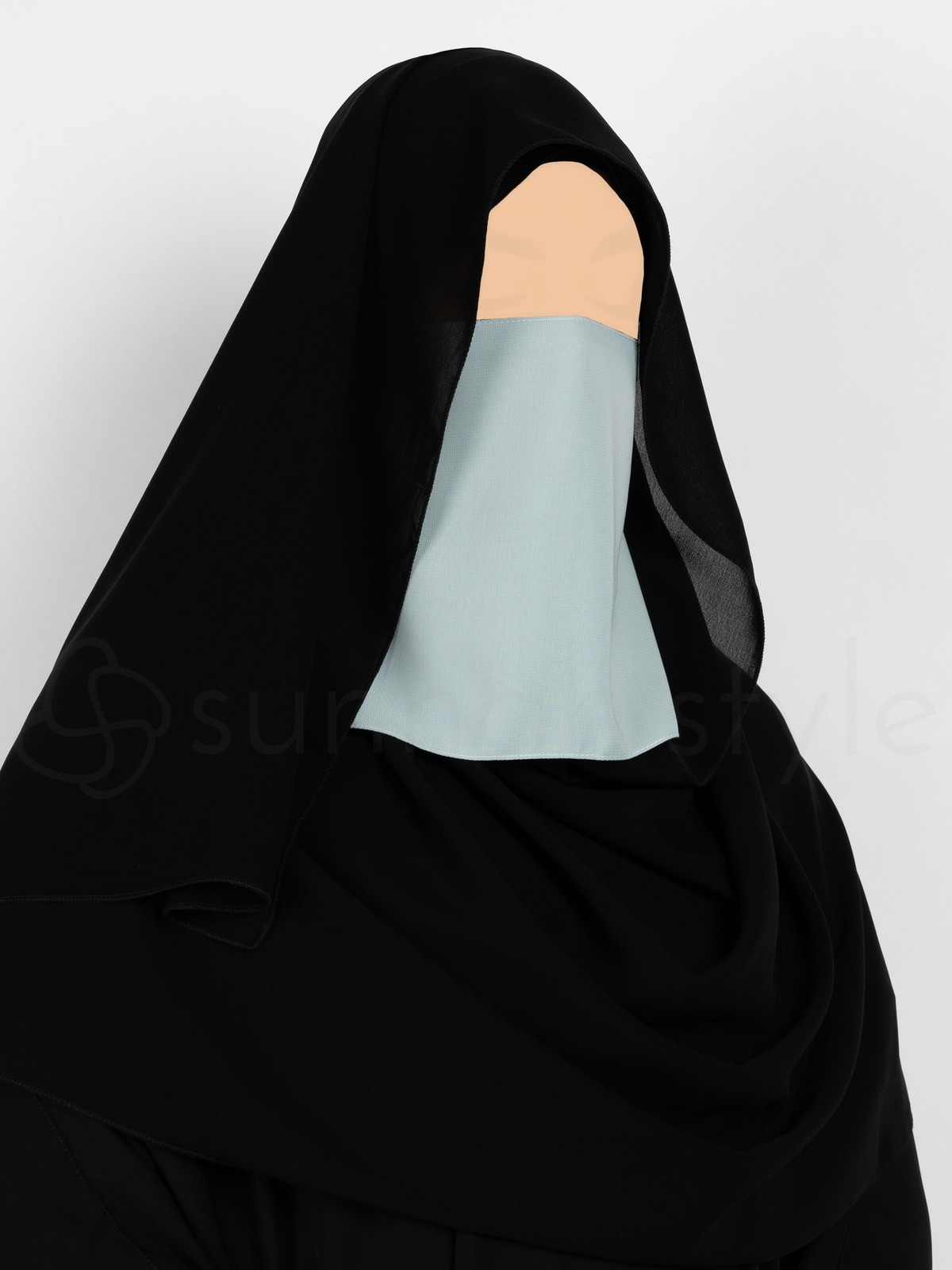 Sunnah Style - Short Elastic Half Niqab (Teal)