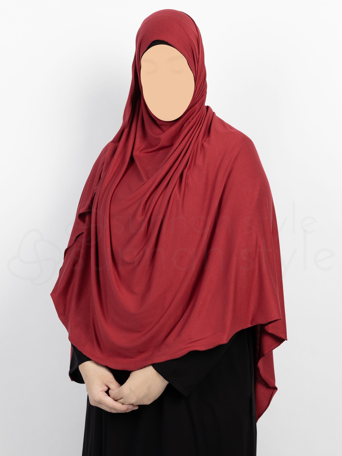 Sunnah Style - Urban Shayla (Soft Jersey) - XL (Cherry)