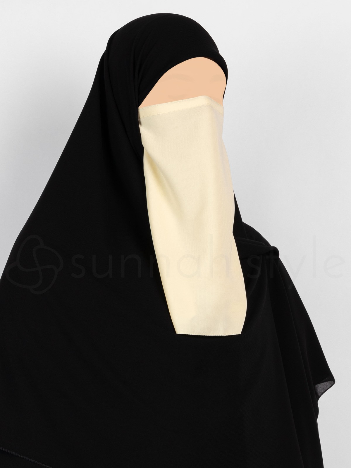 Sunnah Style - Tying Half Niqab (Vanilla Cream)