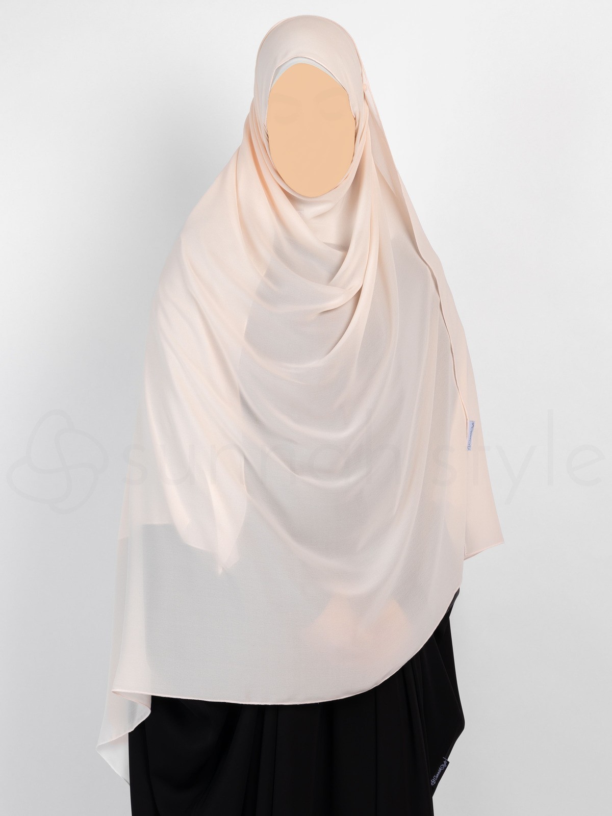 Sunnah Style - Essentials Shayla (Chiffon) - XL (Creamy Peach)