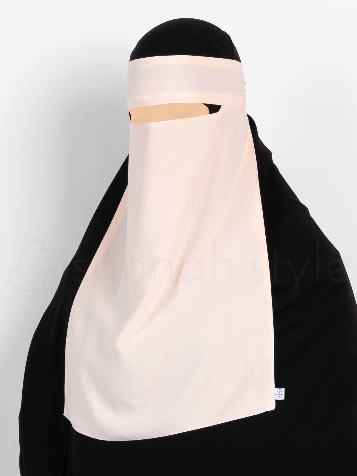 Sunnah Style - Narrow No-Pinch One Layer Niqab (Creamy Peach)