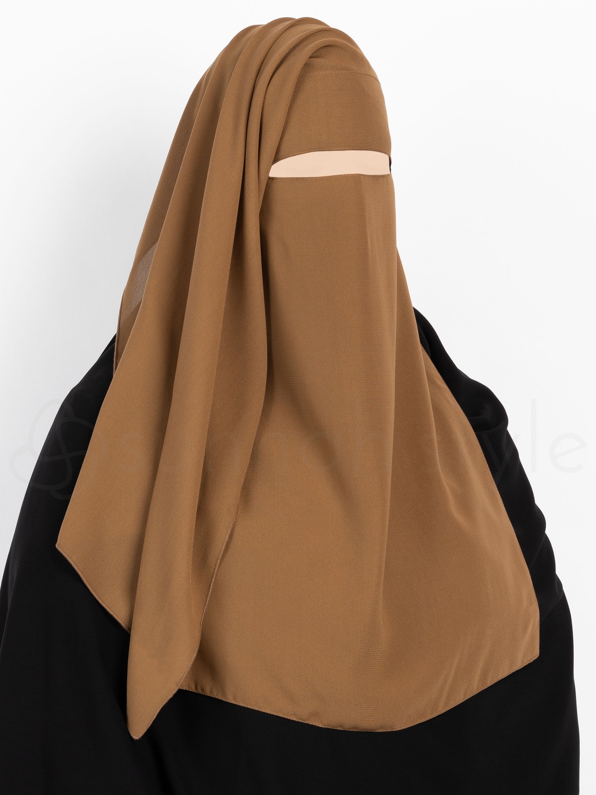 Sunnah Style - Two Layer Niqab (Caramel)