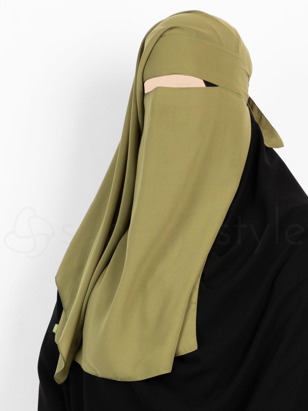 Sunnah Style - Two Layer Niqab (Moss)