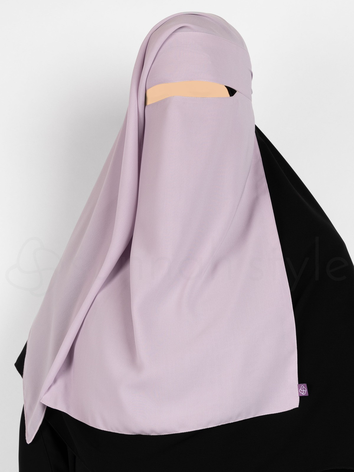 Sunnah Style - Narrow No-Pinch Two Layer Niqab (Cement)