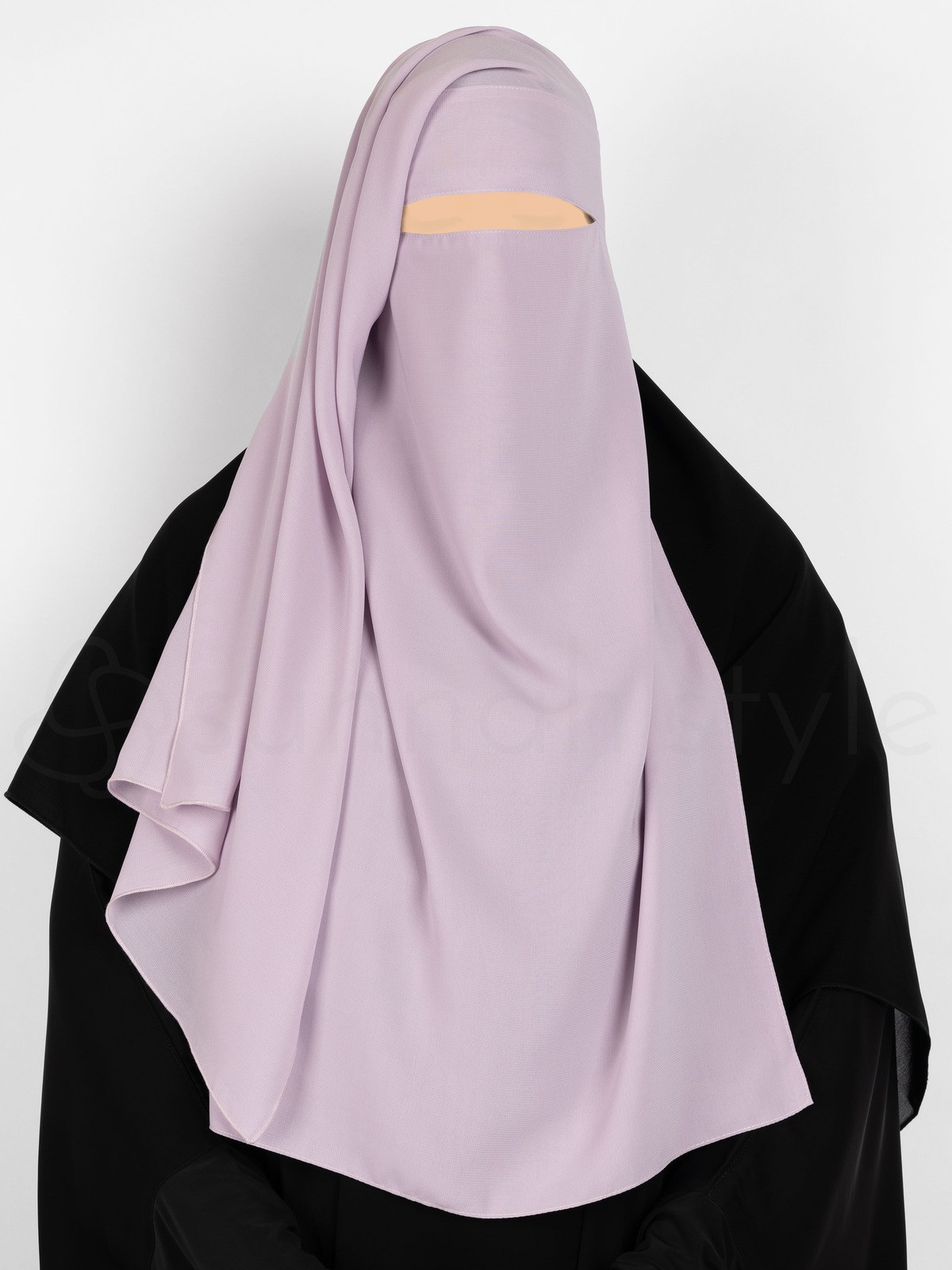 Sunnah Style - Long Two Layer Niqab (Lavender)