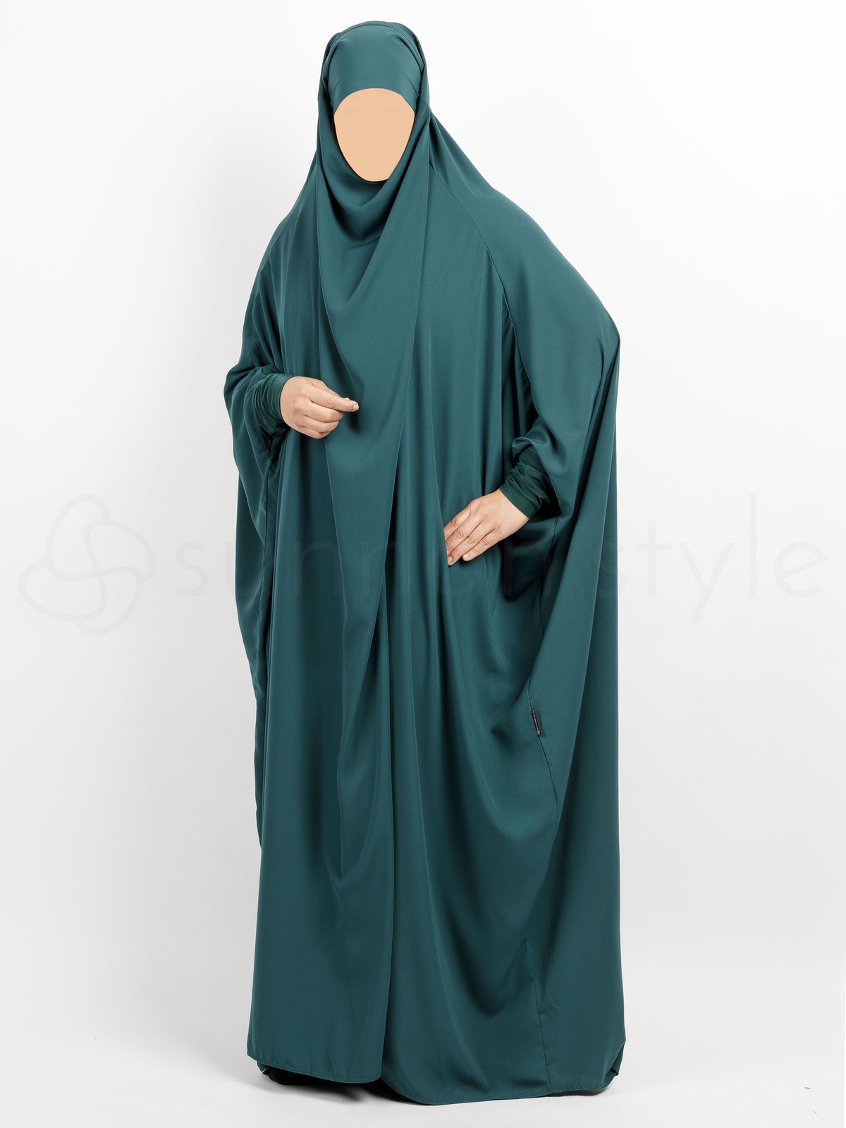 Sunnah Style - Plain Full Length Jilbab (Teal)