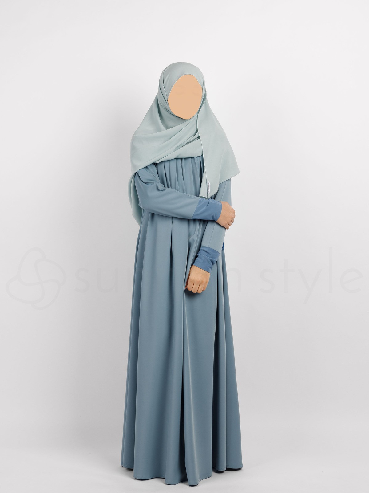 Sunnah Style - Girls Simplicity Umbrella Abaya (Powder)