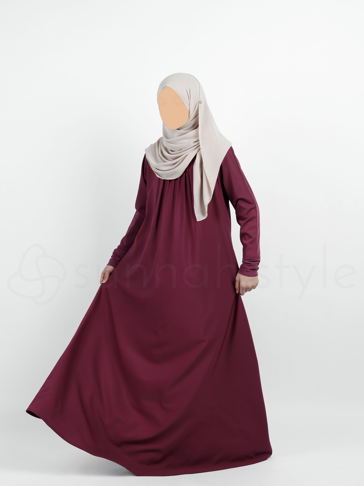 Sunnah Style - Girls Simplicity Umbrella Abaya (Magenta)