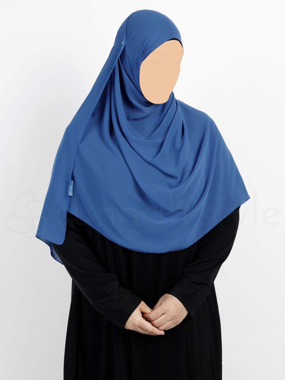 Sunnah Style - Essentials Shayla (Premium Chiffon) - Large (Blue Jay)