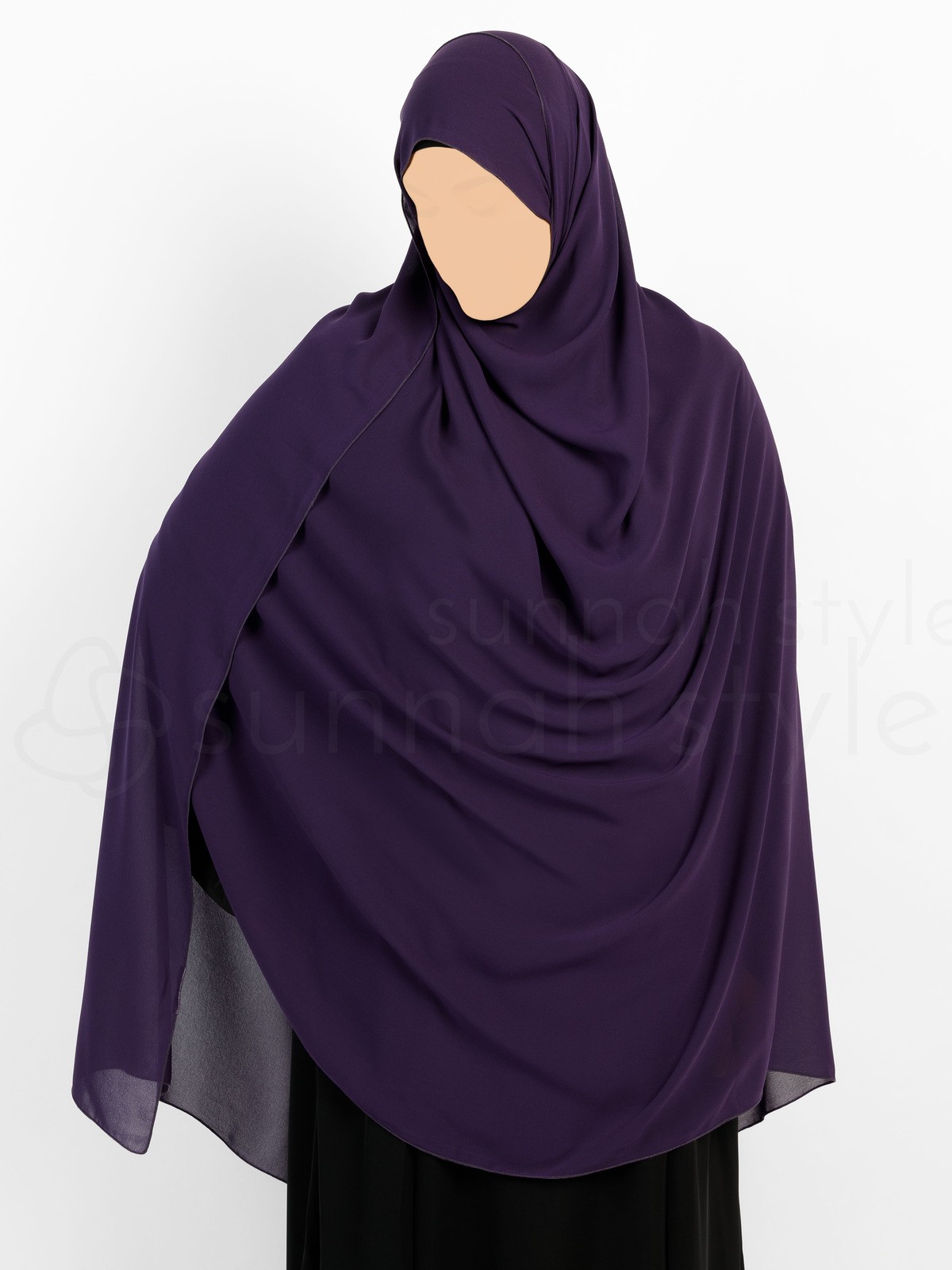 Sunnah Style - Essentials Shayla (Premium Chiffon) - XXL (Violet)
