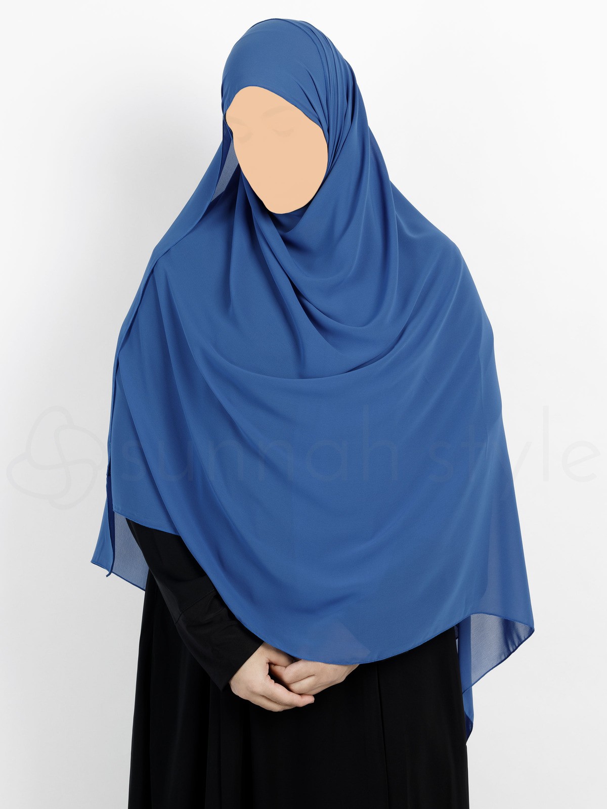 Sunnah Style - Essentials Shayla (Premium Chiffon) - XL (Blue Jay)
