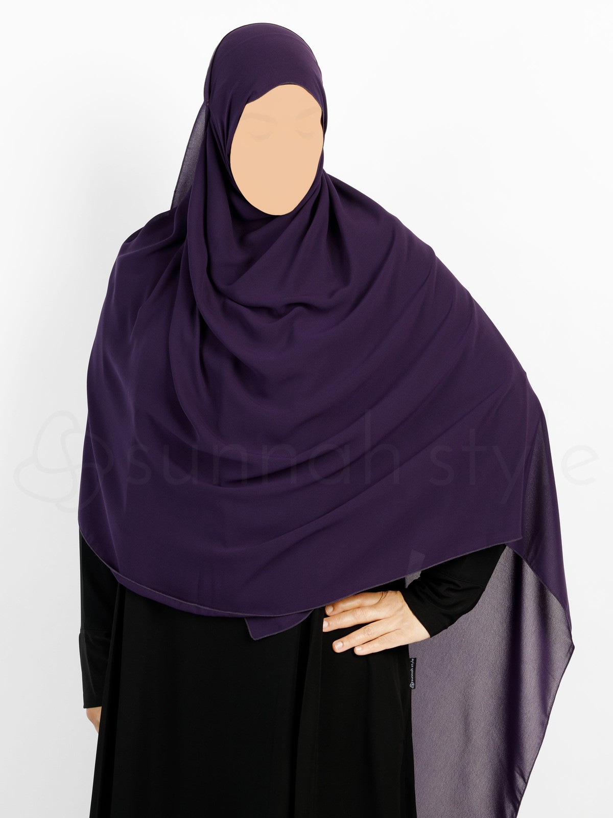Sunnah Style - Essentials Shayla (Premium Chiffon) - XL (Violet)