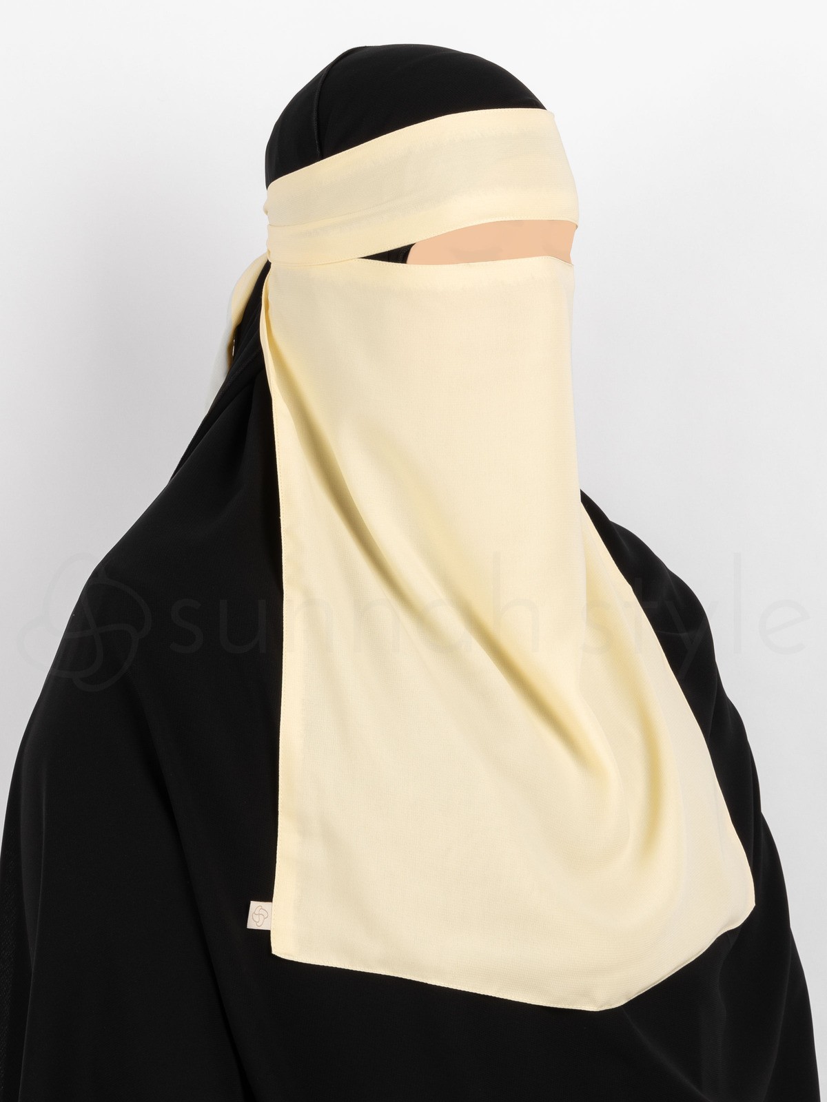 Sunnah Style - Pull-Down One Layer Niqab (Vanilla Cream)