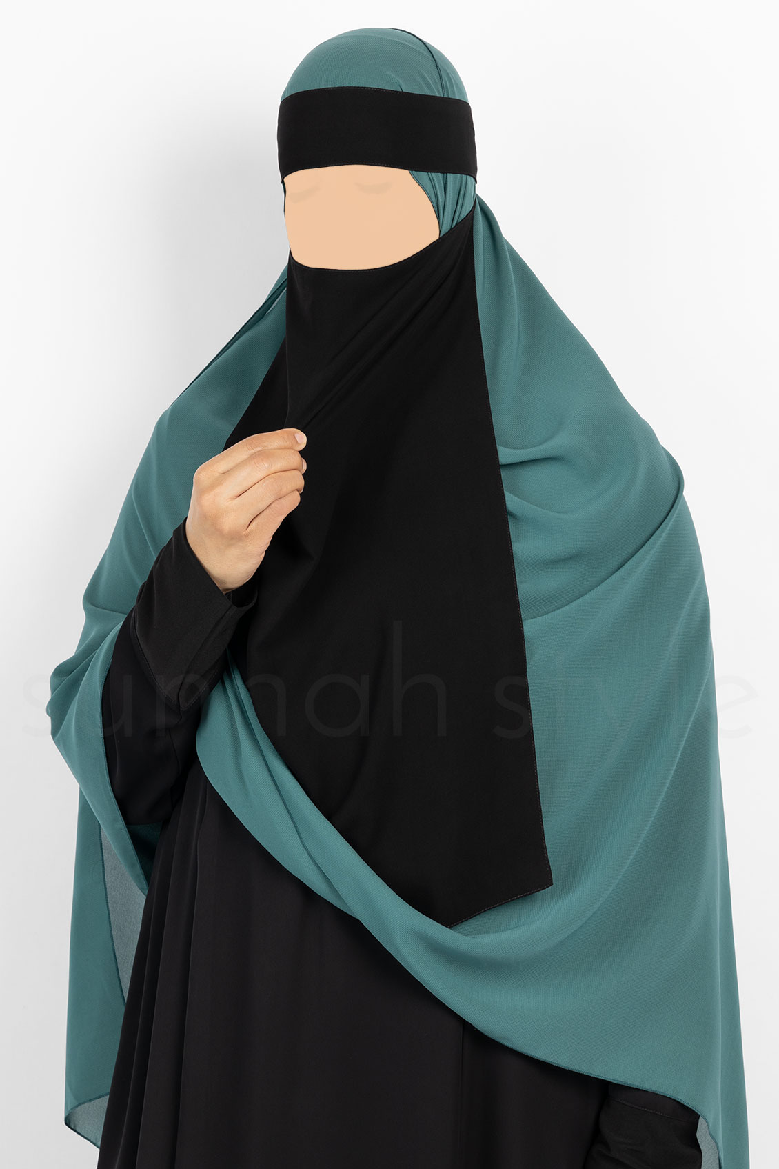 Extra Short Niqab With Elastic And Tie