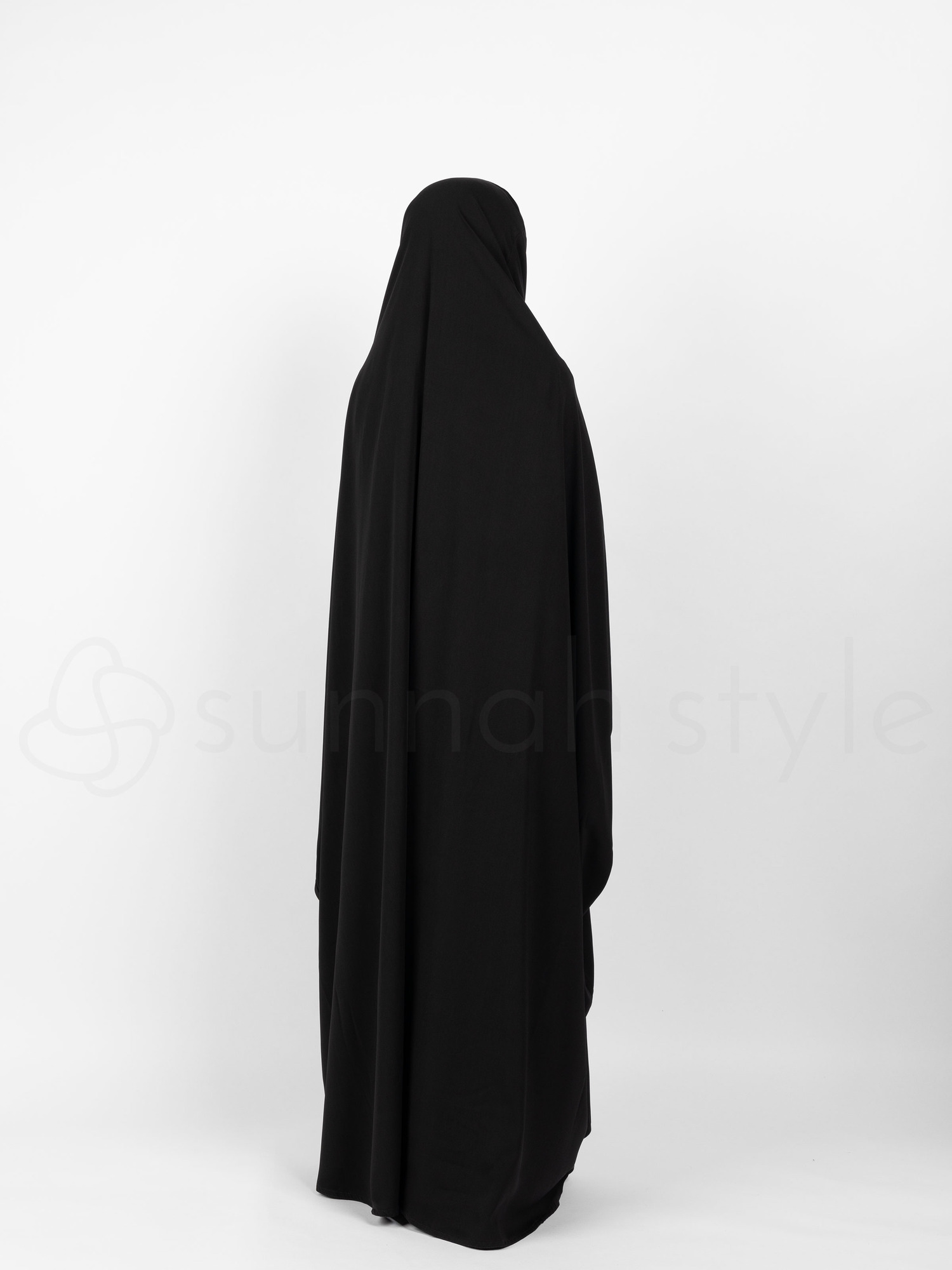 Girls Plain Full Length Jilbab (Black)