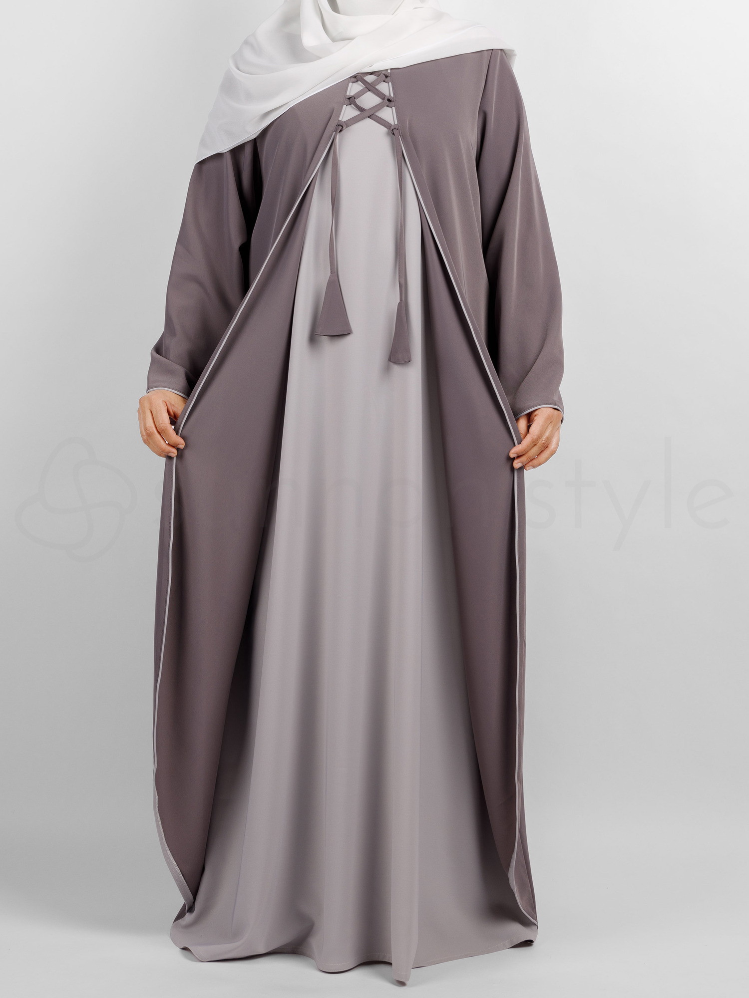 Grey on sale abaya uk