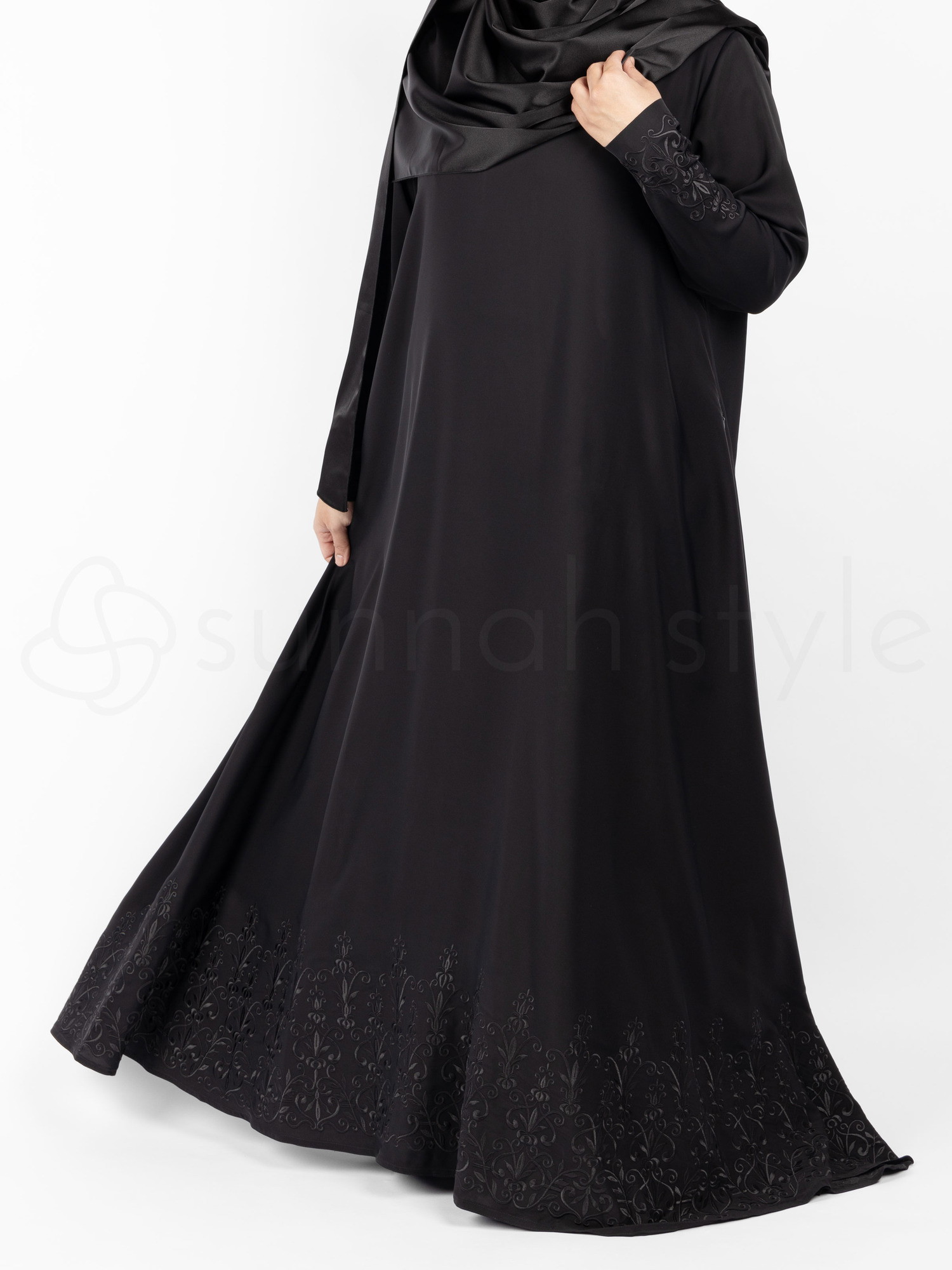 Serenity Embroidered Umbrella Abaya