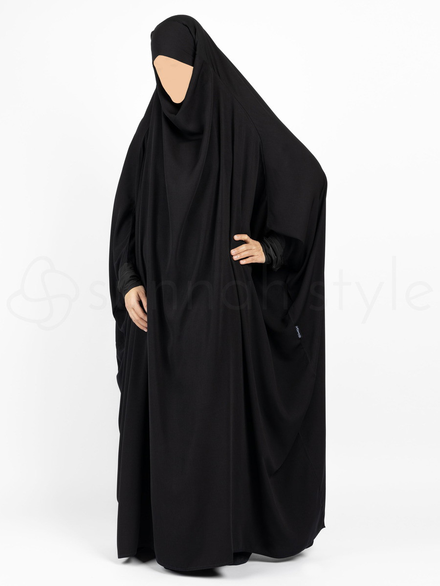 Plain Full Length Jilbab Black